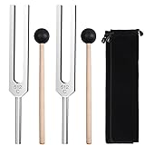 DiDiBirDi 2 pcs 512Hz Tuning Forks Set, Aluminum