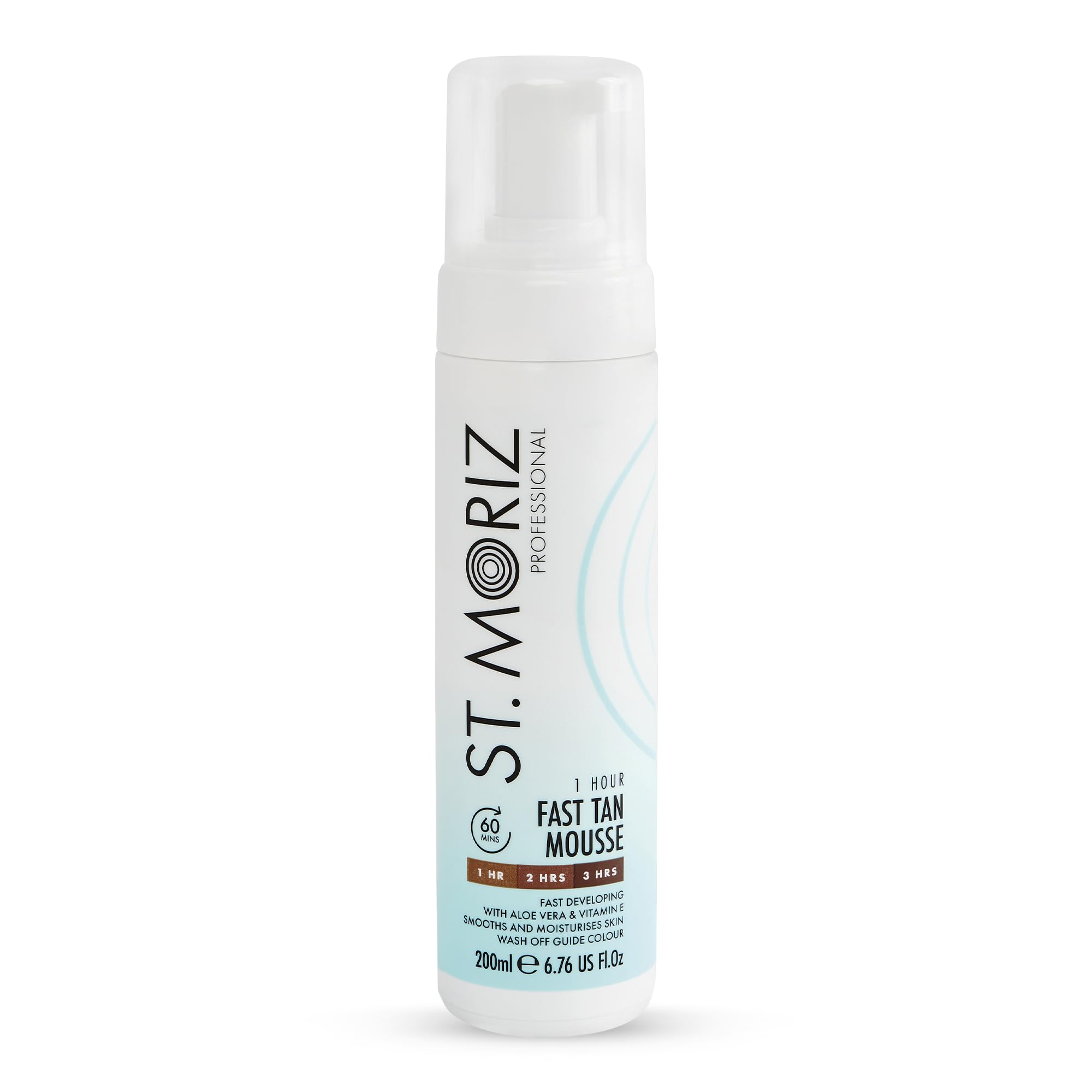 ST. MORIZ Professional Instant 1 Hour Fast Tan Mousse | With Aloe Vera & Vitamin E | Develops in 1-3 Hours | Express Vegan Fake Tan with Guide Colour | Dermatologically Tested & Cruelty Free | 200ml — image 1