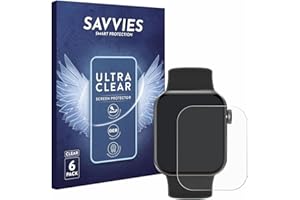 Savvies 6 Pack Screen Protector compatible with Aseeyirj Smartwatch 1.85" Protection Film Clear