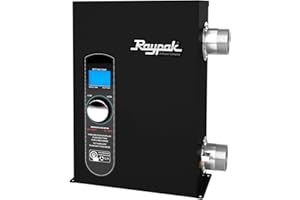 Raypak ELSR00111T1 240V and 37K BTU 11 kW Electric Digital Titaniumand Heater