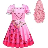 CBLDZZ Rise Red Costumes Halloween Princess Costumes With Wig Dresses 5-14Years