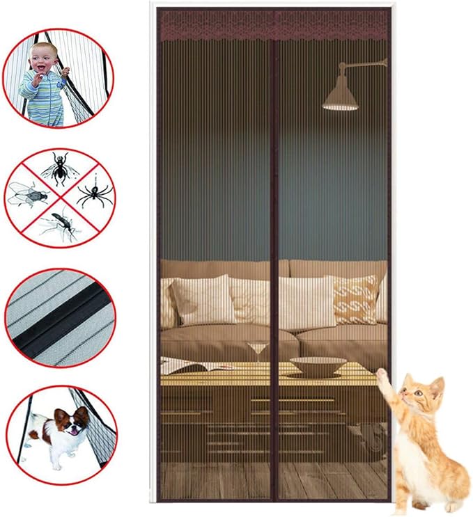 Tarea Pesada Fibra De Vidrio Mosquitera Magnética Con Completo Marco