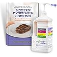 SimplyThick EasyMix Dysphagia Care Bundle | Includes 55 Fl Oz Simply Thick Gel Thickener Bottle with Pump and Modern Dysphagia Cookbook with Recipes for Those with Dysphagia & Swallowing Disorders