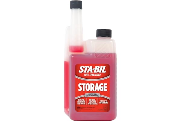 STA-BIL Storage Fuel Stabilizer - Keeps Fuel Fresh for 24 Months - Prevents Corrosion - Gasoline Treatment that Protects Fuel System - Fuel Saver - Treats 80 Gallons - 32 Fl. Oz. (22287)