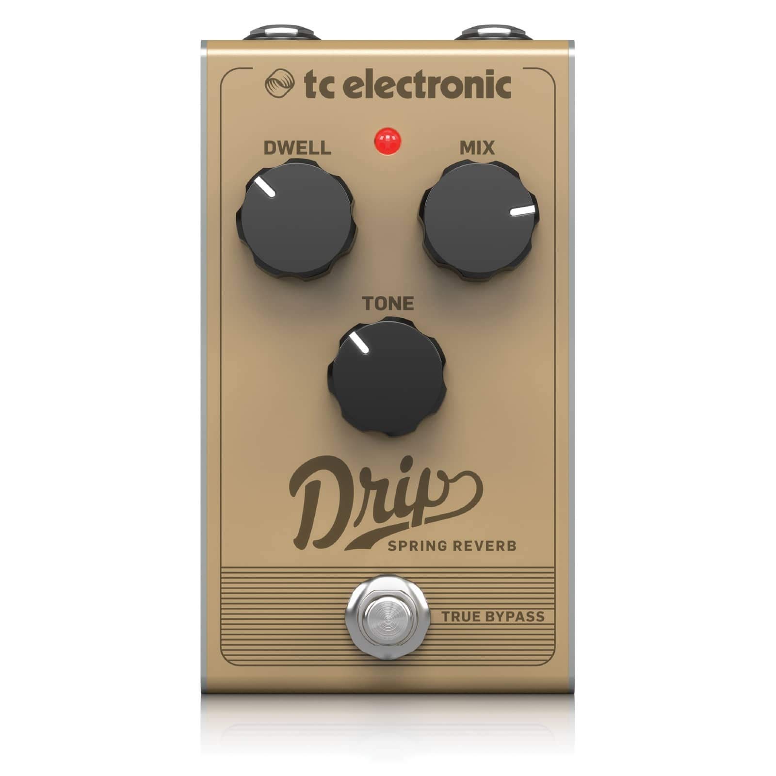 TC Electronic DRIP SPRING REVERB Retro Spring Reverb with Adjustable Dwell, Mix and Tone for Sparkling Reverb Sound