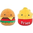 Squishmallows Original 8-Inch Carl Cheeseburger and Floyd French Fries FlipAMallows - Official Jazwares Plush