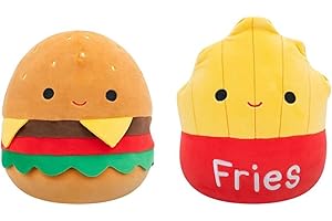 Squishmallows Original FlipAMallows 8in Cheeseburger and Fries Flippable Plush - Official Jazwares Product (Little)