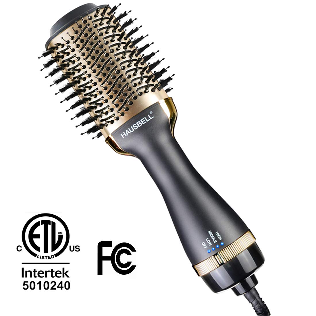 HAUSBELL Hair Dryer Brush, Hot Air Brush, Multifunctional Hair Dryer and Volumizer, Negative Ions Blow Dry Brush for Hair Dryer, Straightener, Curler and Styler, Brush Hair Dryers, Blow Dryer Brush : Beauty