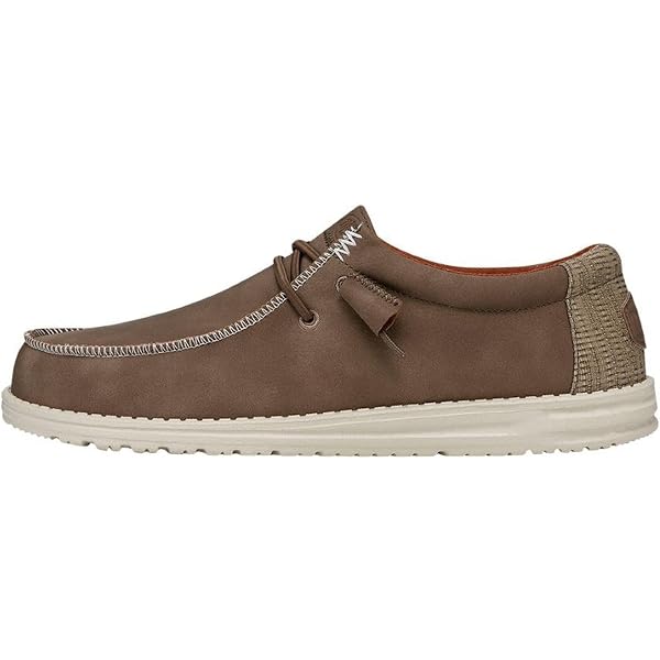 Amazon.com | HEYDUDE Wally Fish Lure Tobacco Brown Size 4 | Men's Shoes |  Men's Slip-on Loafers | Comfortable & Light-Weight