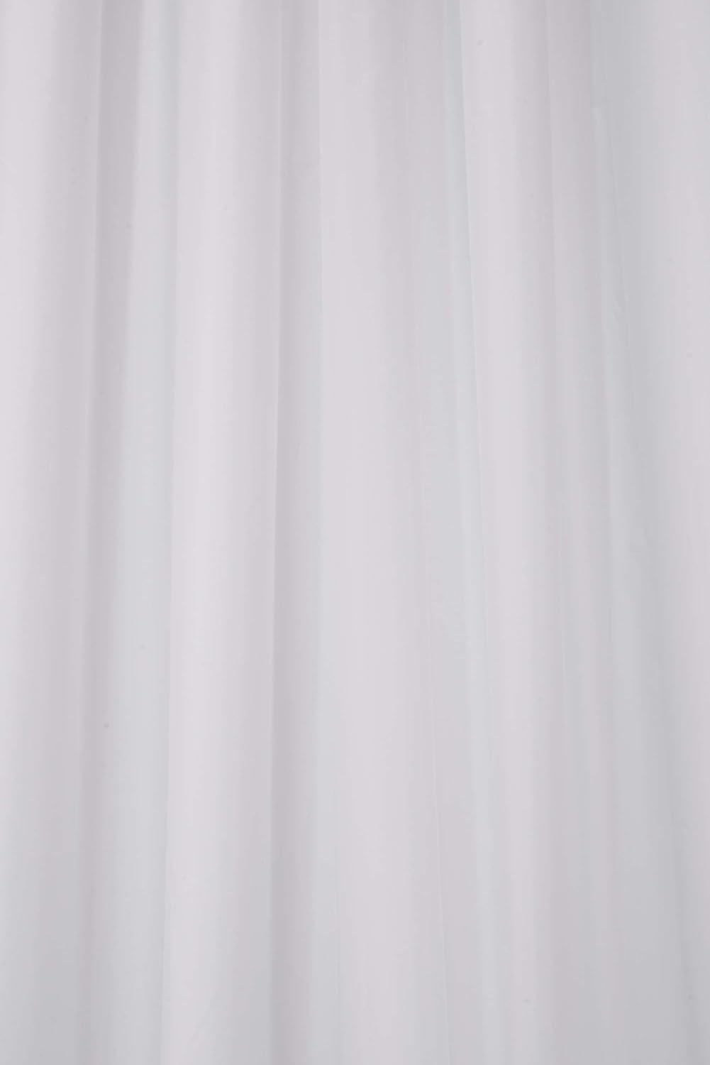 Croydex Hookless Textile White Shower Curtain, No Curtain Rings Required, 1800 x 1800mm (WxL), W 70.9" x L 70.9" (1 Panels)