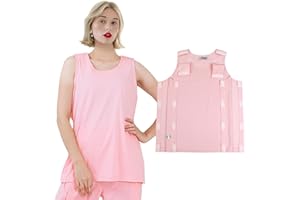 ALIALAVESTA Post Shoulder Surgery Shirts Rehab Shirt,Recovery Tear Away T-shirt,Fit Recovery cloth for Post-op,Incontinence