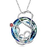 Lypic Veterinarian/Nurse Gifts Stethoscope Necklace 925 Sterling Silver Nurse Necklace Graduation Nursing Jewelry Gift for Women