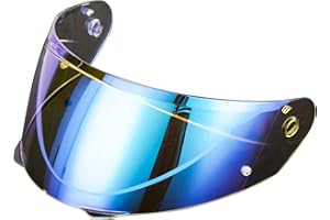 Lumfeerix for Hjc I90 Helmet Hj-33 Shield Replacement Visor (Revo Blue Mirror-revo)