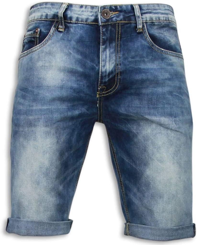 Basic Denim Shorts Men Blue Amazon.co.uk Clothing