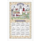 2017 Lighthouses of Cape Cod Linen Calendar Towel (F3291)