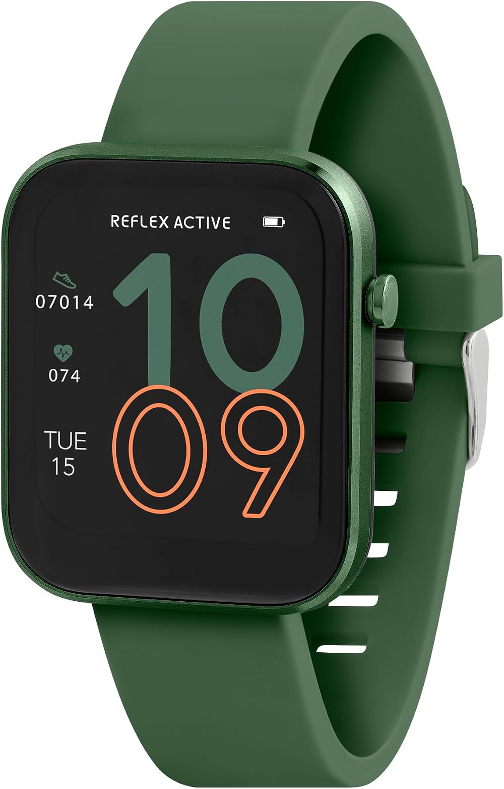 Reflex Active Series 12 Green Strap Smart Watch Fitness Tracker Heart Rate Sleep