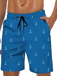 Lzzidou Men's Swim Trunks Mesh Lining Bathing Suit
