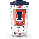 Tervis Illinois Fighting Illini - Overtime Made in USA Double Walled Insulated Tumbler Travel Cup Keeps Drinks Cold & Hot, 10oz, Classic