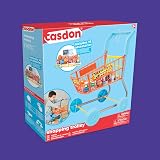 Casdon Shopping Trolley Set with Shopping for Children Colourful Black view 7
