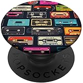 Retro Life Music Lover Cassette National Retro Day PopSockets Adhesive PopGrip