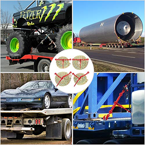 VEVOR Chain Load Binder 5/16in3/8in, Ratchet Chain Binder w/ 6600lbs