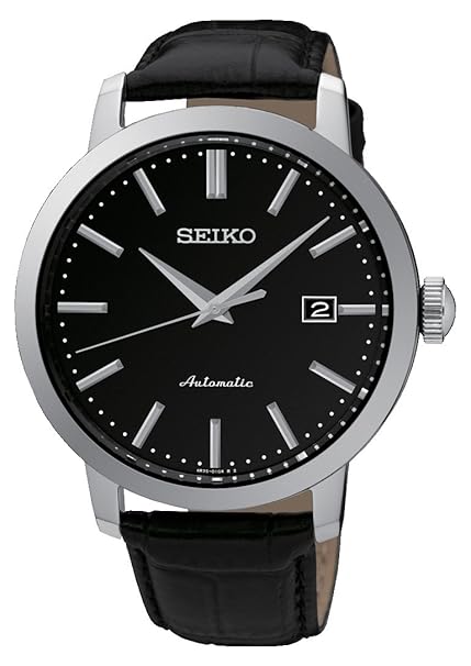 Seiko Herrenuhr Analog Automatisch mit Lederarmband – SRPA27K1