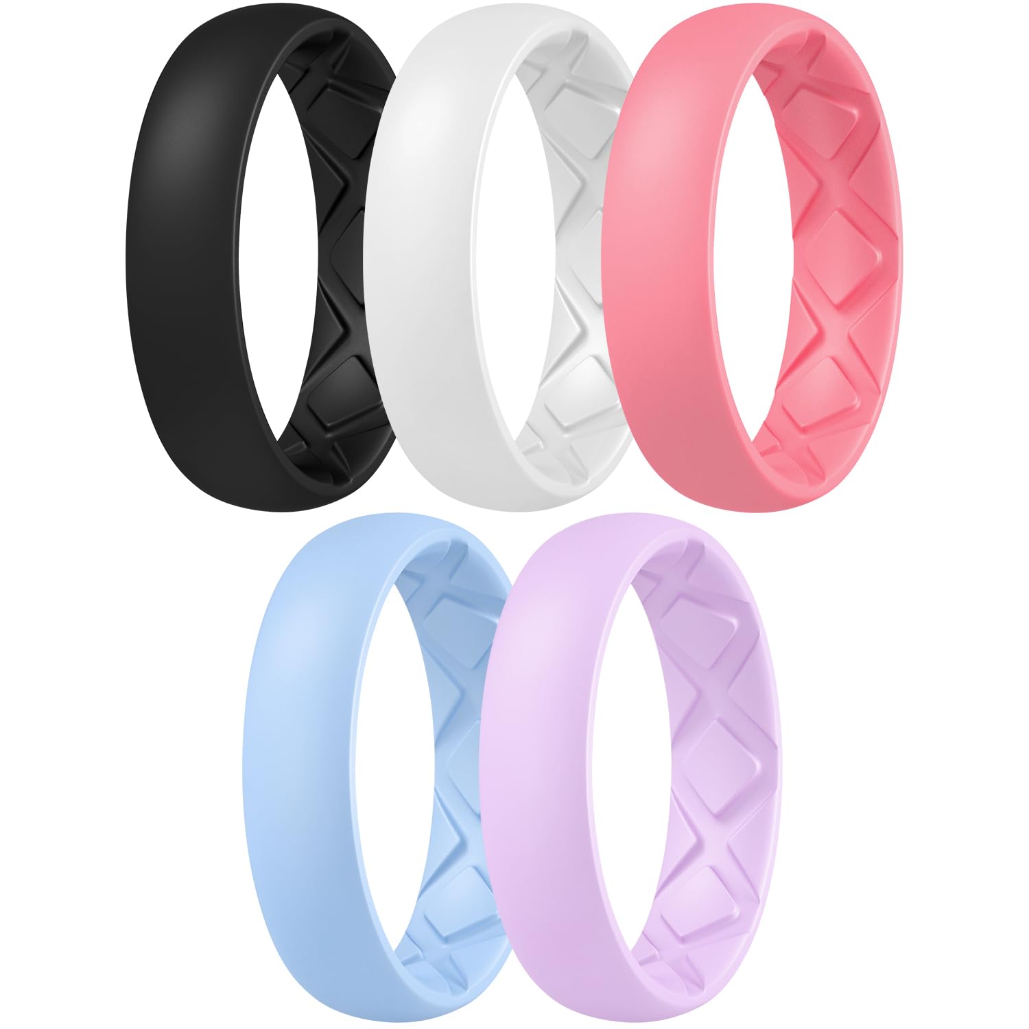 Egnaro Women's Bridal Rings Sets, Inner Arc