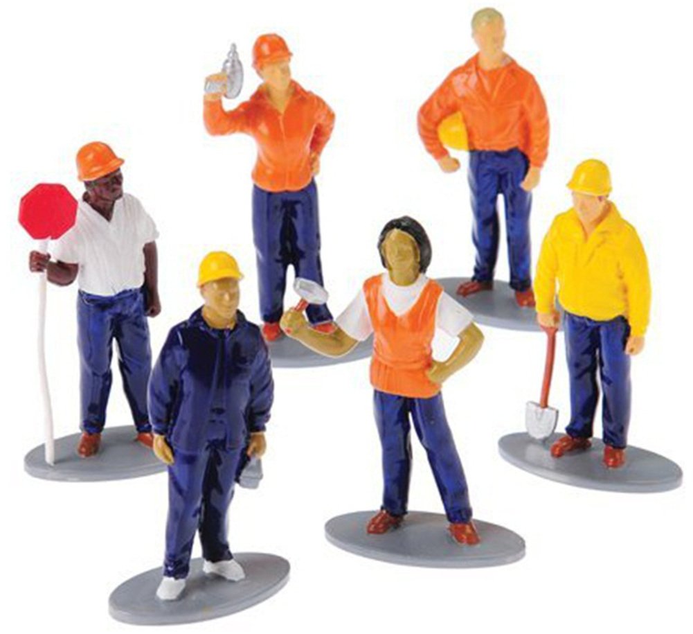 US Toy Construction Worker Toy Figures (1 Dozen) Free Shipping eBay