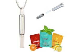 Cosfog Breathing Necklace for Anxiety and Habit Management with Scented Refill Pods - Portable Mindfulness and Focus Tool for