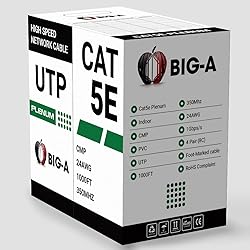 Big-A - 1000ft Cat5e Plenum Ethernet