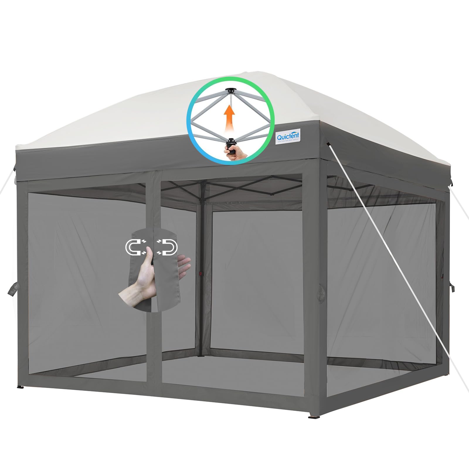 Quictent 8'x8' Pop up Canopy Tent with