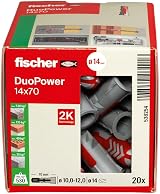 fischer DuoPower 14 x 70 Plug universal concrete brick gypsum board 20 view 2