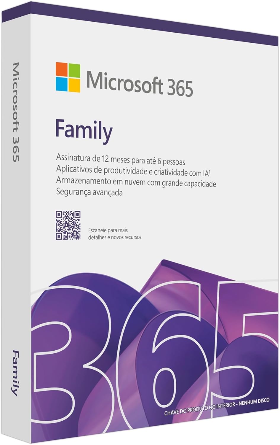 Microsoft 365 Family + até 6TB de Armazenamento OneDrive (1TB por pessoa) | com Copilot, 6 usuários, 12 Meses, Word, Excel, PowerPoint, Outlook, PC/Mac/iPhone/Android/Tablet