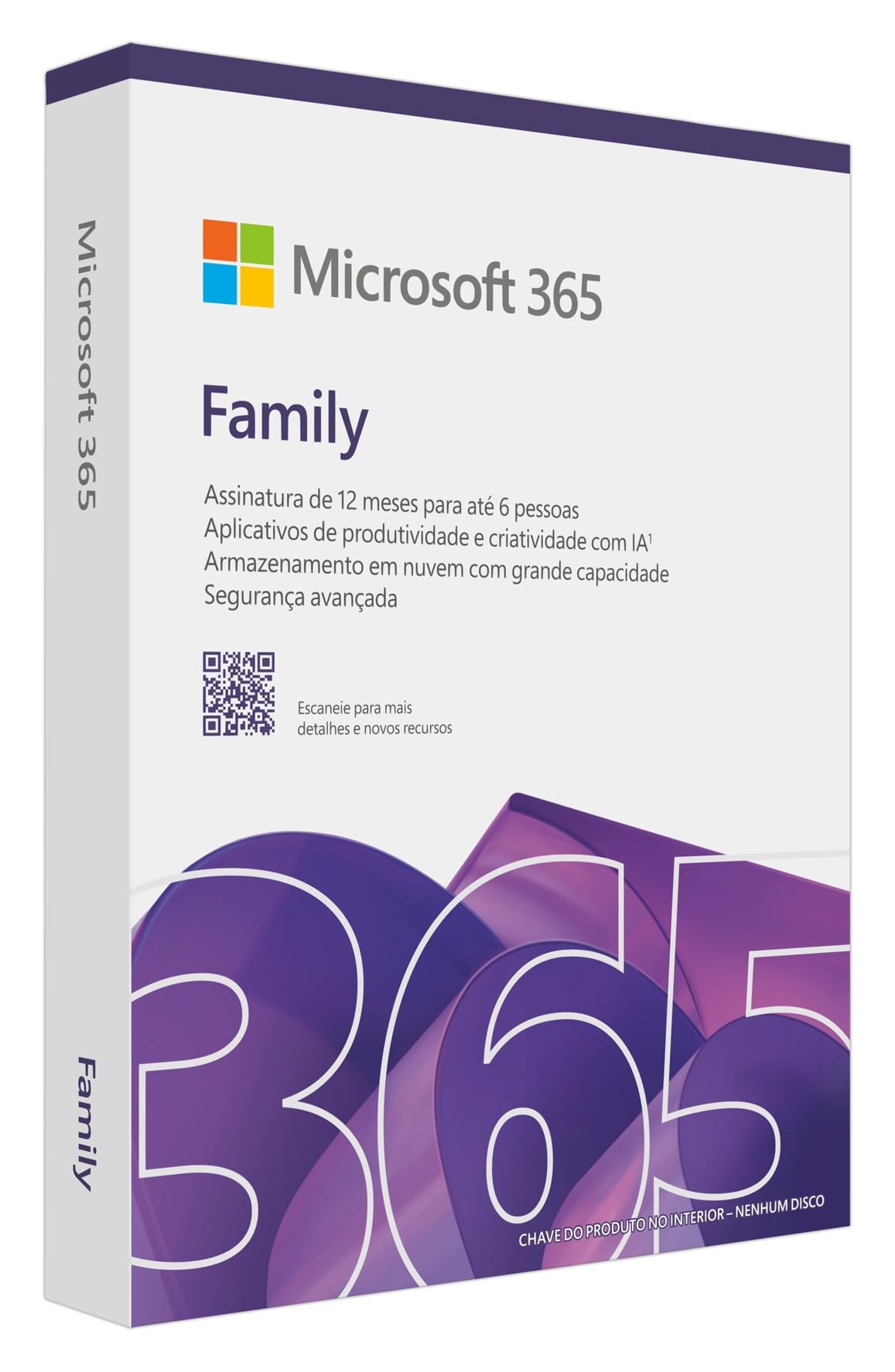Microsoft 365 Family com Copilot + até 6TB de Armazenamento OneDrive (1TB por pessoa), 6 usuários - Word, Excel, PowerPoint,