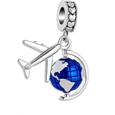SBI Jewelry Airplane Charm for Pandora Bracelets and Necklace Pendant Dangle Travel Charms for Women Birthday Jewelry Gifts