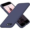 Cordking Designed for iPhone 8 Plus Case, Designed for iPhone 7 Plus Case, Silicone Ultra Slim Shockproof Phone Case with [Soft Anti-Scratch Microfiber Lining], 5.5 inch, Navy Blue