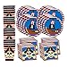 Pirate Ship Birthday Party Supplies - Pirate Party Supplies - Pirate Treasure Hunt Party - Birthday Party for Boy | Tableware Set Includes Plates, Napkins and Plates | Kit for 16