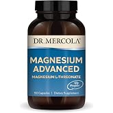 Dr. Mercola Magnesium L-Threonate, 2,000 mg, 90 Capsules (30 Servings) | Supports Brain and Cellular Function with Magtein Magnesium L-Threonate, Non-GMO, Gluten-Free, and Soy-Free