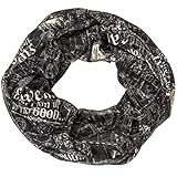 Bioworld Harry Potter Map Infinity Fashion Scarf, Black, Standard