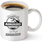 Don't Mess with Mamasaurus You'll Get Jurasskicked - Funny Dinosaur Birthday Mom Gift - Presents For Mom From Husband Son Dau