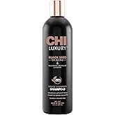 CHI Luxury Black Seed Oil Gentle Cleansing Shampoo, Adds Hair Volume & Body, Strengthens & Removes Impurities, Sulfate, Paraben, & Cruelty-Free, 12 Oz