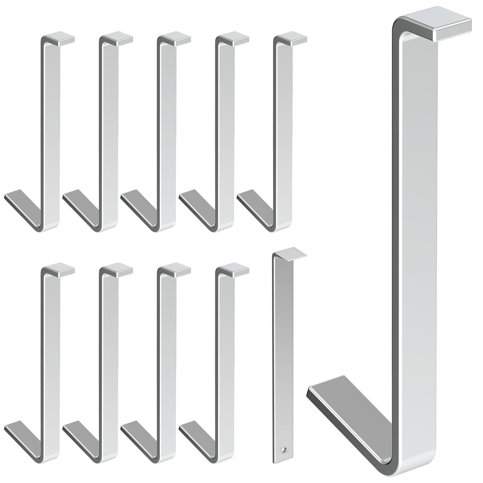 Photo 1 of 10 pcs No Damage Siding Hook with 1 pcs Crowbar,Vinyl Siding Hooks for Hanging, Aluminum Alloy Hook Without Require Drilling, Vinyl Siding Hangers for Outdoor Wreaths,Patio Decor,String Lights