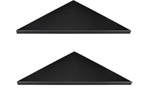 evron Corner Mounting Shelf,Easy to Install Wall Corner Shelf,Frosting Pattern Right-Angled,Set of 2