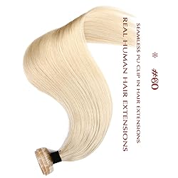 SURNEL Seamless Clip-in Human Hair Extensions - 18