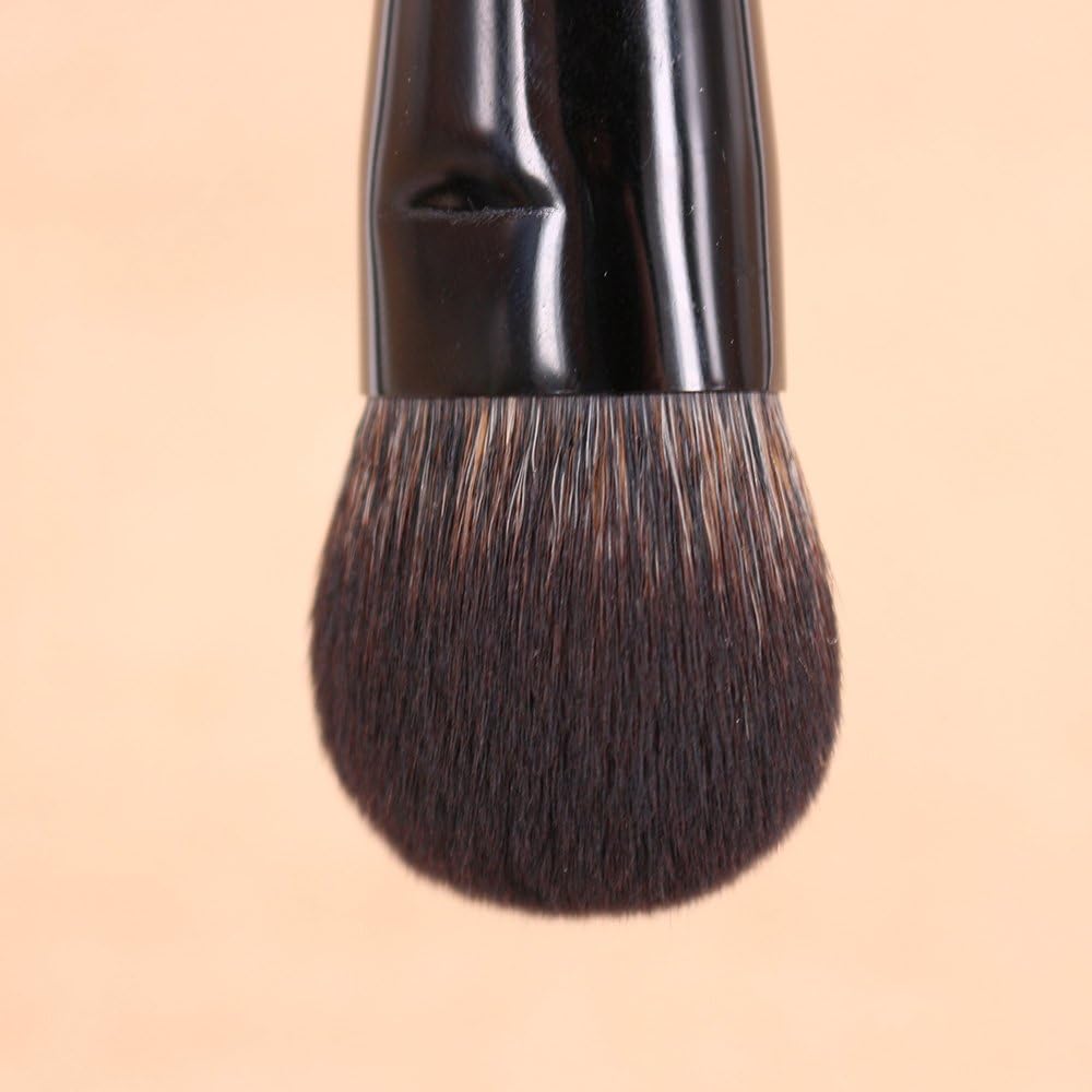 Vela.Yue Face Cheek Contour Brush Foundation Blusher Cream Crease Contouring Highlighting Makeup Brush, Black, Cheek Finish - Image 4