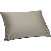 Focustree Microbead Throw Pillow with Removable Cover Bed Body Microbead Pillow Neck Head Back Support, Spandex Soft Silky Fabric for Sleeping and Travel Sofa Bedroom Comfortable (Cannelle Color)