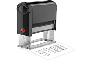 Custom Stamps,Self-lnking signature stamps for signing name,Rubber Stamps For Business,Return Address stamp - 9 Colors, 5 Siz