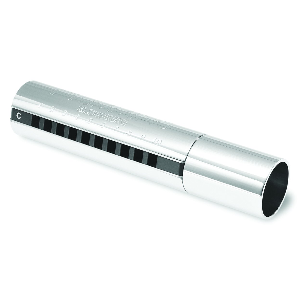 Suzuki PH-20-C Pipe Humming Harmonica in C Silver
