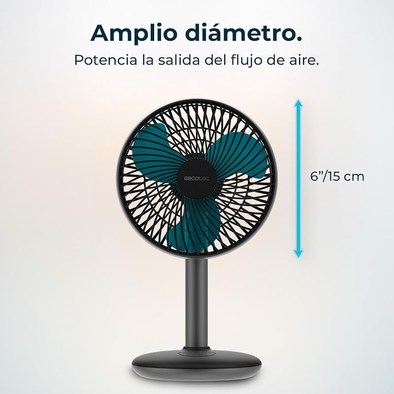 Ventilador de Sobremesa EnergySilence 4000 Portable Desk Dark Ice