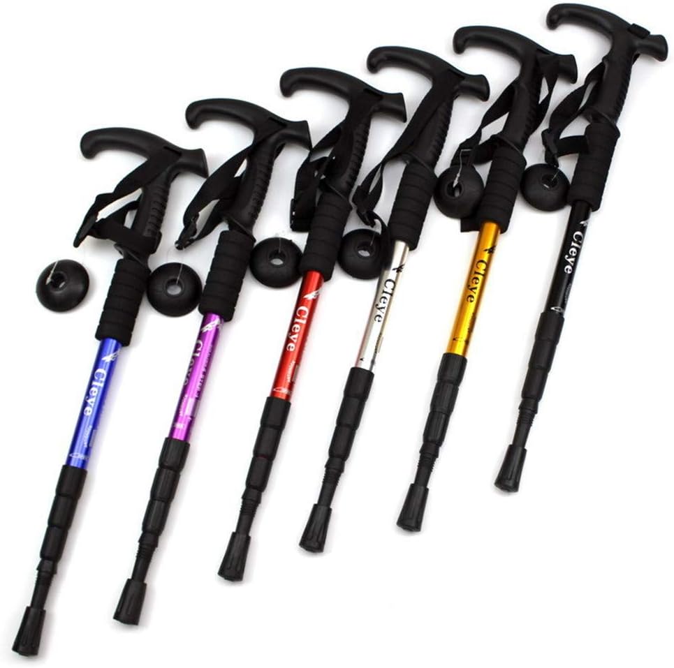 Folding Cane,Portable Walking Stick Adjustable Collapsible T Handles